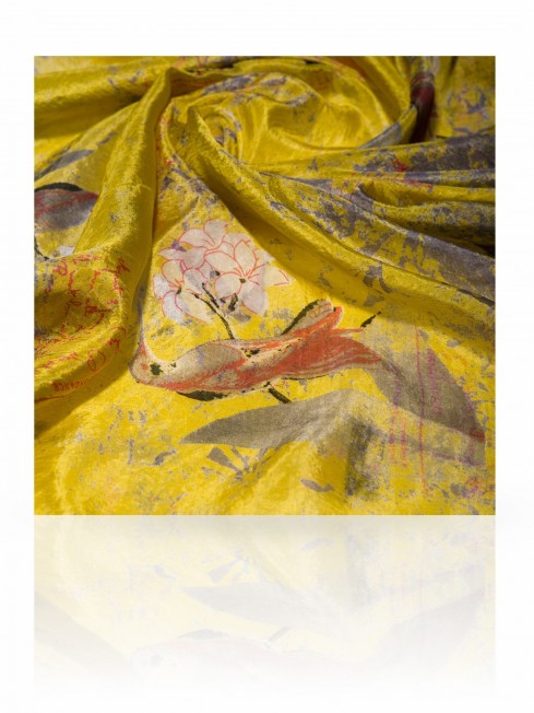 Палантин Женский S-VINTAGE.BIRD/YELLOW